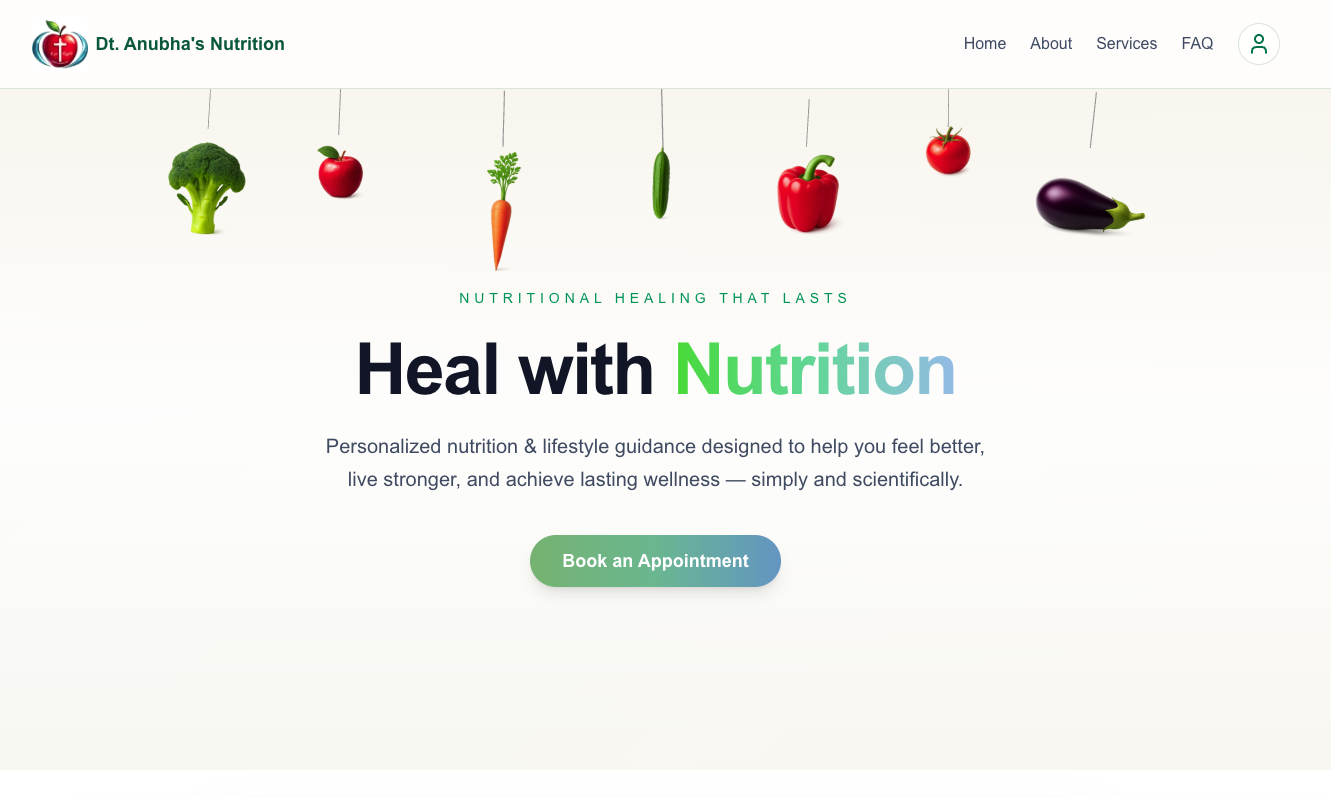 Anubha Nutrition website