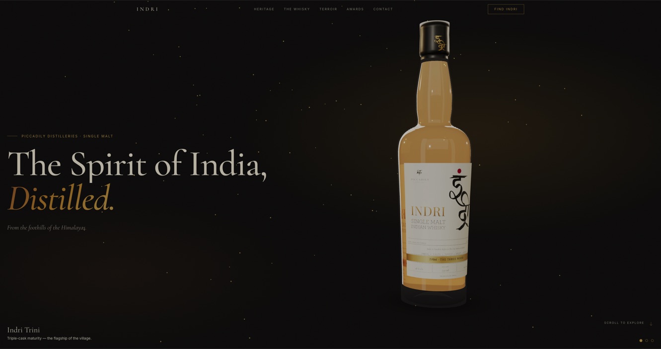 Indri website screenshot