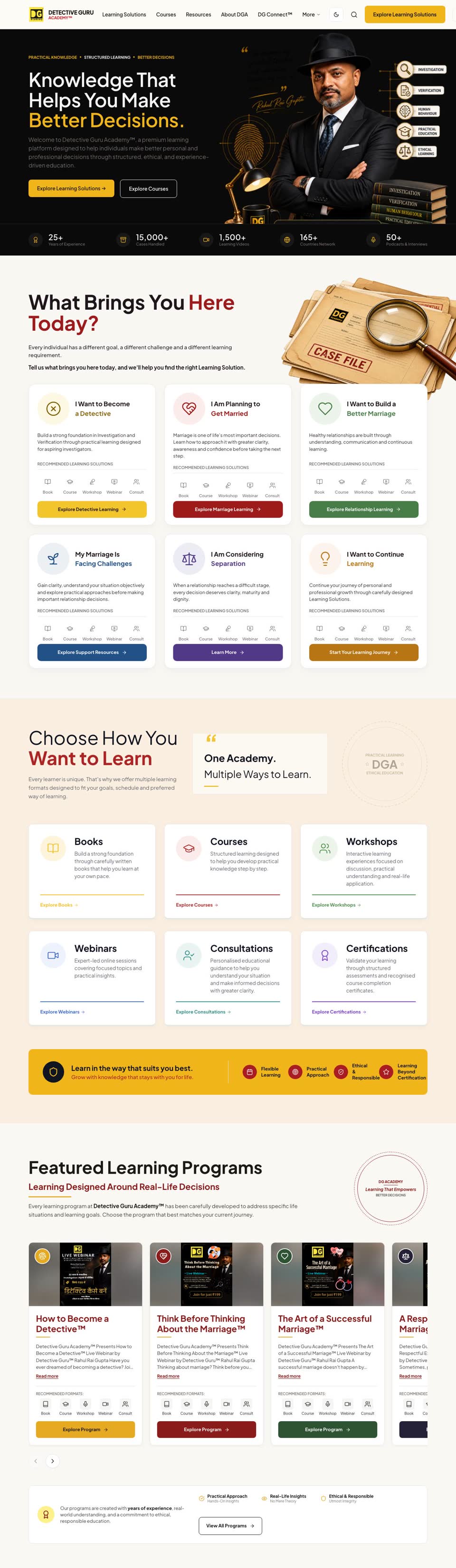 Detective Guru Academy — Professional training