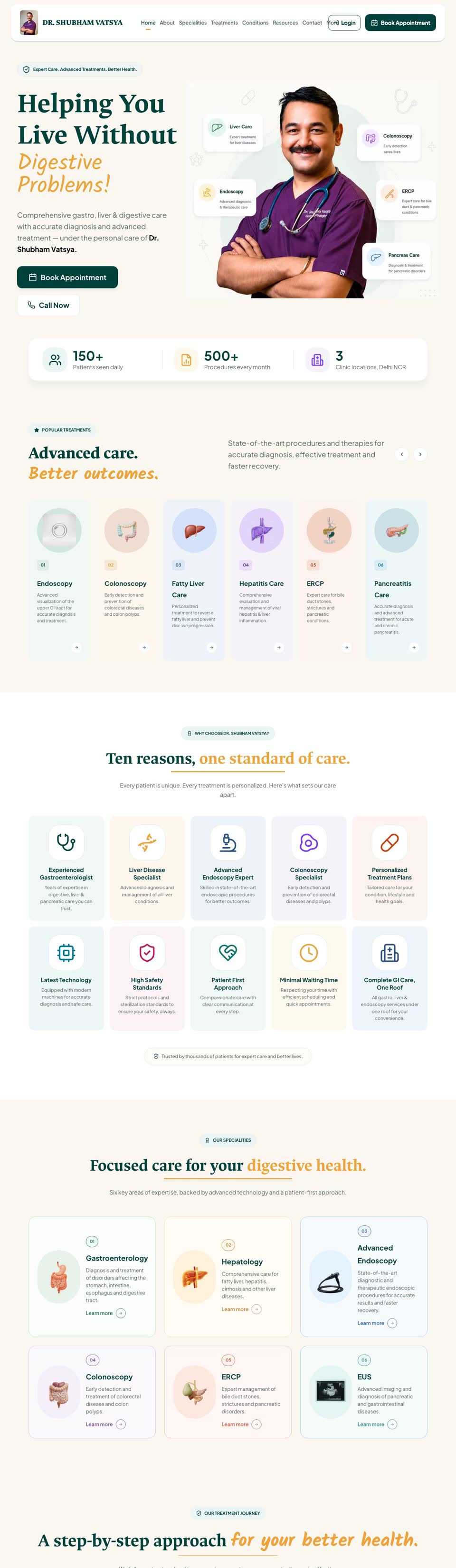 Dr. Shubham Vatsya — Gastroenterology practice
