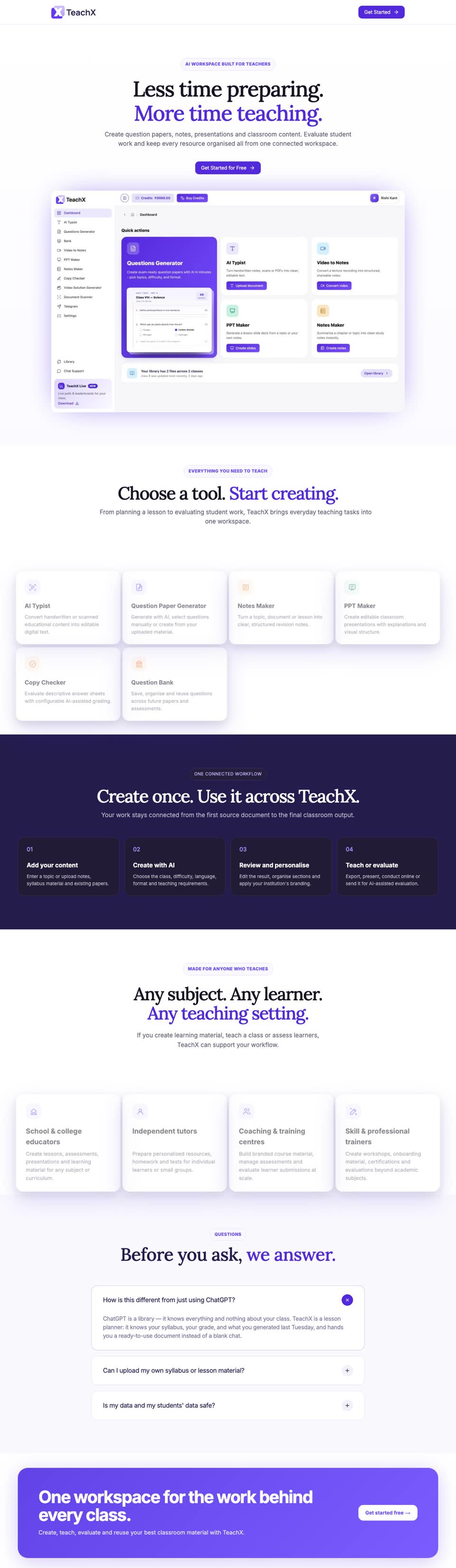 TeachX — Applied AI · EdTech
